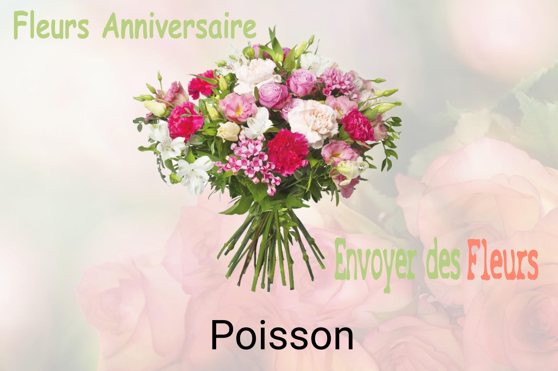 Bouquet de fleurs d’anniversaire livré à Poisson